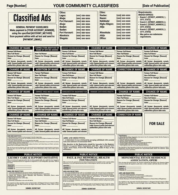 Newspaper Publication Service