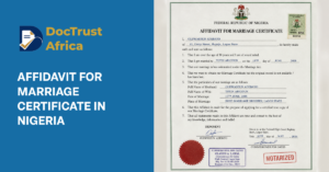 Affidavit for Marriage Certificate in Nigeria