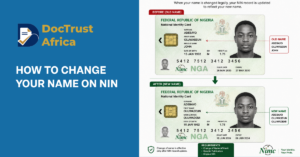 How to Change Your Name on NIN