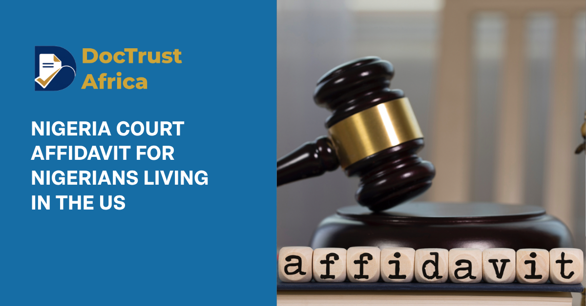 Nigeria Court Affidavit for Nigerians Living in the US