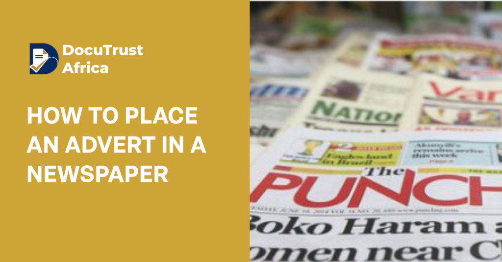 advert-on-newspaper