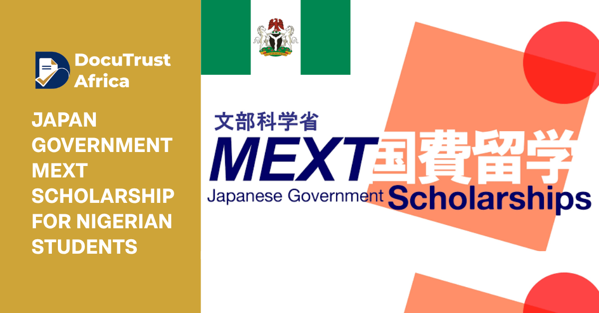 Japan Government MEXT Scholarship for Nigerian Students